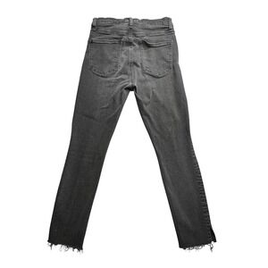 GAP Jeans Womens 8/29 True Black True Skinny High Rise Raw Hem 501798-00-2